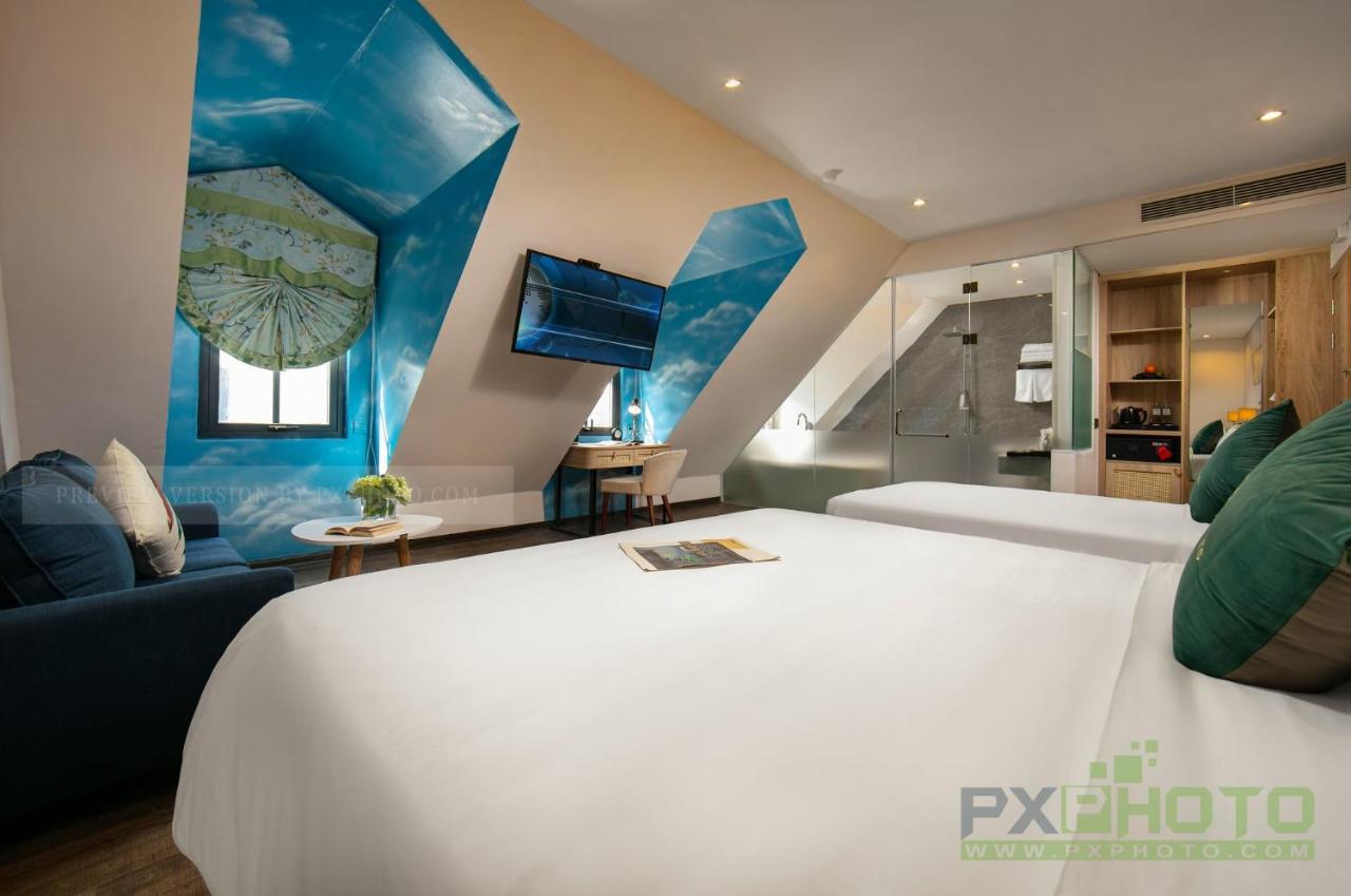 Green Suites Hotel Ha Long Esterno foto